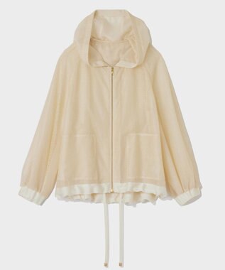 GRACE CONTINENTAL マクラメメッシュフーディー キナリ