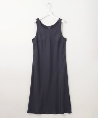 自由区 S 【洗える】シアー ドレス ネイビー