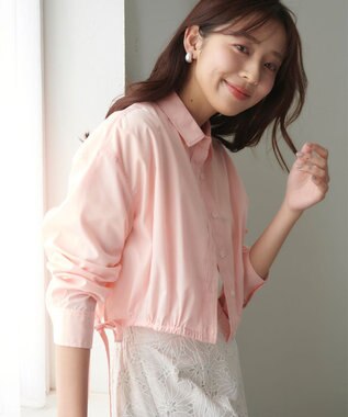 Feroux 【洗える】ショート丈ドロスト シャツ