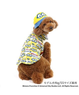 PET PARADISE ミニオン ボブ バケットハット付き Tシャツ 小型犬 イエロー