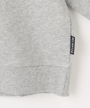 ANY KIDS アニマルプリント 裏毛トレーナー ライトグレー