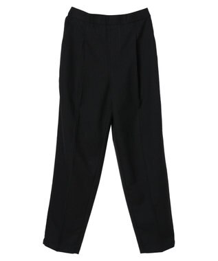 earth music&ecology 裏起毛テーパードパンツ Black