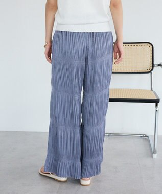 CRAFT STANDARD BOUTIQUE プリーツイージーパンツ Blue