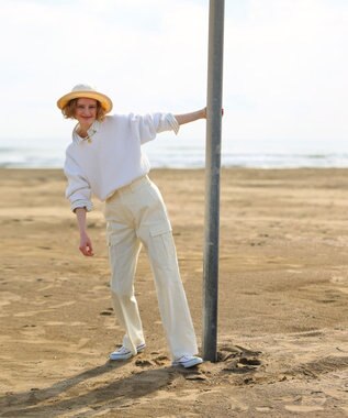 LENO CARGO TROUSERS / カーゴパンツ WHITE