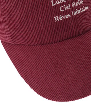 Green Parks ｅｖｅｒｙｗａｌｋ．コーデュロイロゴキャップ Red