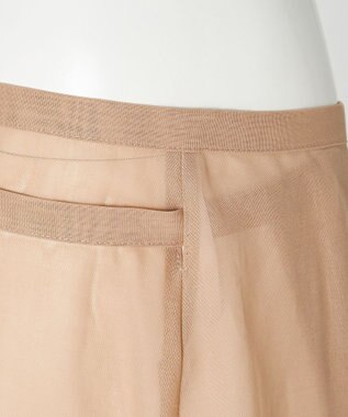 23区 【GOLD LABEL】コットンオーガンジー 刺繍 ラップスカート ベージュ系