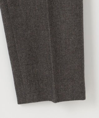 J.PRESS LADIES 【洗える】チェルビック テーパード パンツ ダークブラウン系