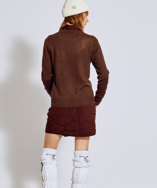 PW CIRCULUS 【WOMEN】Spark cat クルーネックニット ゴルフウェア レディース ダークブラウン系