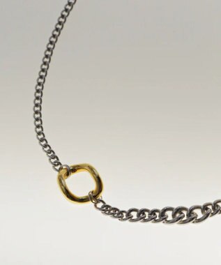 simoe Hug Necklace 01 ネックレス シルバー×ゴールド