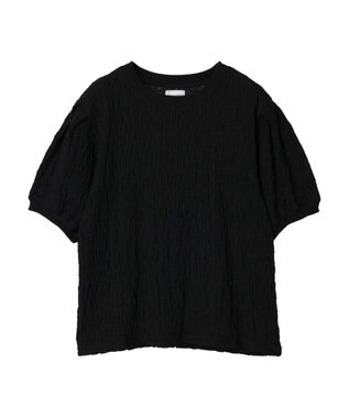 Green Parks 表面カットリブドッキングプルオーバー Black