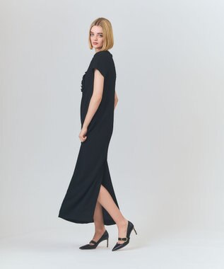 GRACE CONTINENTAL コサージュビジュードレス ブラック