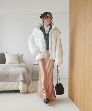 WEGO 【2WAYフード取り外し可能/あったかい】２WAYパディングブルゾン ホワイト