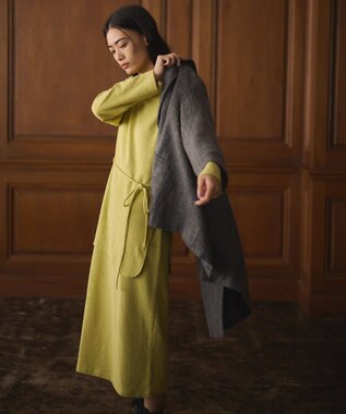 CRAFT STANDARD BOUTIQUE ラップ風デザインワンピース Lime Green