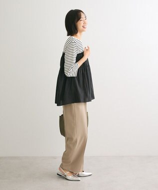 Green Parks シャーリングドッキングプルオーバー Black