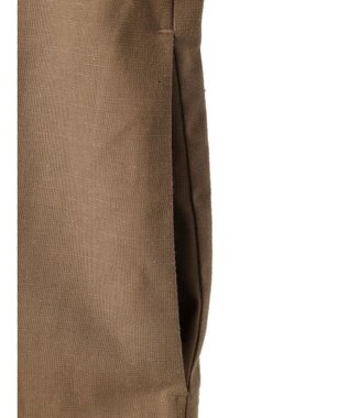 Green Parks 綿麻混サロペット Dark Beige
