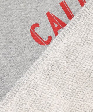 ANY KIDS アニマルプリント 裏毛トレーナー ライトグレー