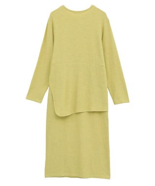 CRAFT STANDARD BOUTIQUE ラップ風デザインワンピース Lime Green