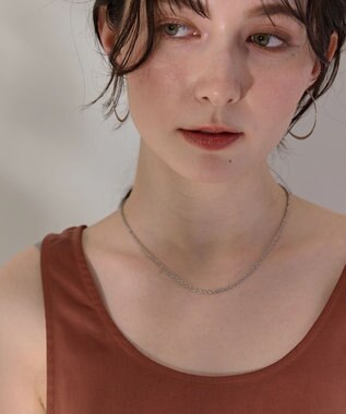 Phoebe <2点セット>【金属アレルギー対応】2setレイヤードチョーカーロープネックレス　シルバー シルバー