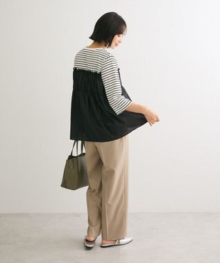 Green Parks シャーリングドッキングプルオーバー Black