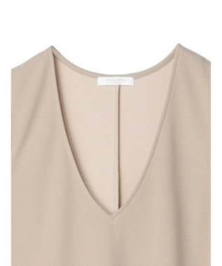 Green Parks カットジョーゼットマーメイドジャンスカ Gray Beige