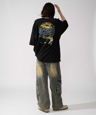 WEGO 【ユニセックス着用ITEM】別注BENDAVISサークルロゴグラフィックT（SS） ブラック