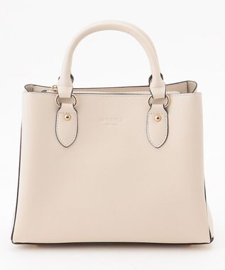 LA BAGAGERIE 【MONICA】スクエア2WAYハンドバッグ アイボリー