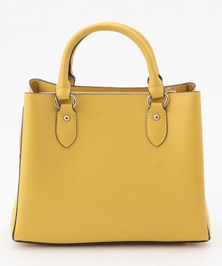 LA BAGAGERIE 【MONICA】スクエア2WAYハンドバッグ イエロー【WEB限定カラー】