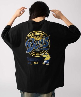 WEGO 【ユニセックス着用ITEM】別注BENDAVISサークルロゴグラフィックT（SS） ブラック