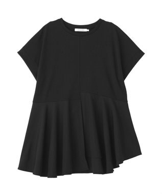 AMERICAN HOLIC アシンメトリーペプラム ドッキングプルオーバー Black