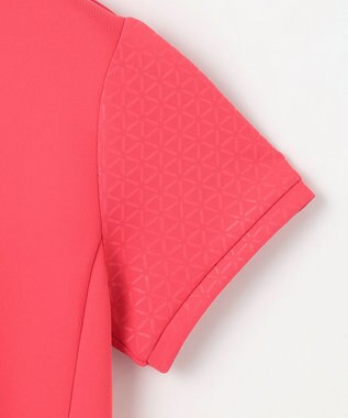 23区GOLF 【WOMEN】ライトダンボール ロゴリブモックネック ピンク系