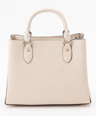 LA BAGAGERIE 【MONICA】スクエア2WAYハンドバッグ アイボリー