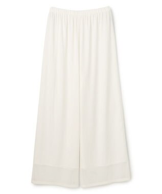 uncrave トリコットシフォン ギャザーパンツ