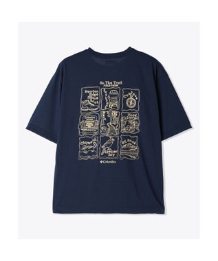 Columbia Columbia/ シダートレイルバックグラフィックTシャツ /コロンビア Collegiate Navy、 Trailguide Icons