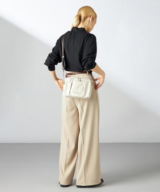 Y'SACCS Polka Dots スクエアポシェット アイボリー