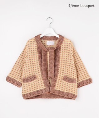 【カトリエムブーケ】Lame tweed ボウタイディテールジャケット