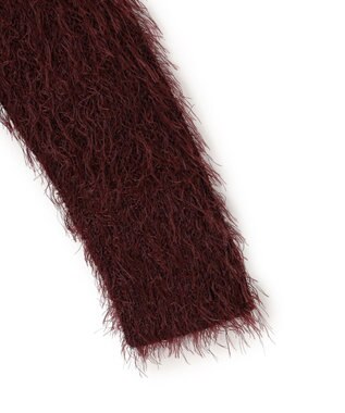 BEIGE， WERNER / ファンシーヤーンヘアリーニットプルオーバー Bordeaux