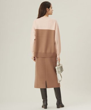 自由区 S 【カタログ掲載・セットアップ対応・洗える】スムージーニット スカート モカ