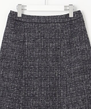 J.PRESS LADIES 【セットアップ対応】ファンシーツイード スカート ネイビーミックス系