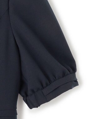 TOCCA 【WEB限定・洗える・消臭】RIBBON ROSETTE HALF ドレス ネイビー系