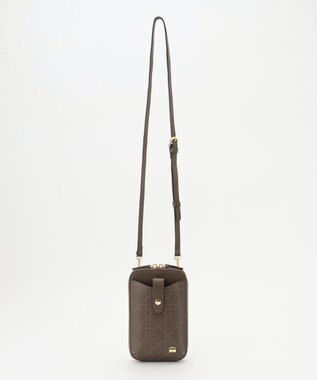 LA BAGAGERIE レザーステッチ　マルチポシェット グレージュ