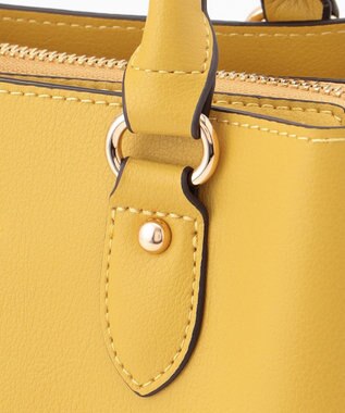 LA BAGAGERIE 【MONICA】スクエア2WAYハンドバッグ イエロー【WEB限定カラー】