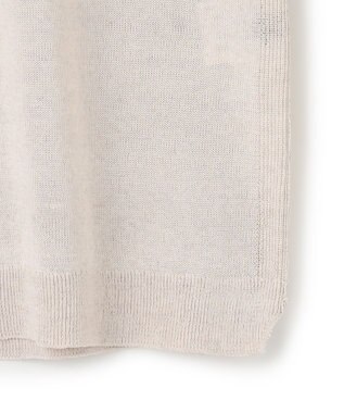 JOSEPH HOMME リネンナイロンプレーン　半袖クルーネックニット ホワイト系