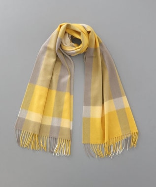 AURORA 【 LANVIN en Bleu （ランバン オン ブルー）】カシミヤチェックセミストール