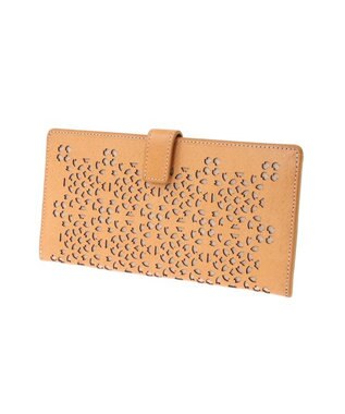 genten フラッターカットワーク マチなし長財布