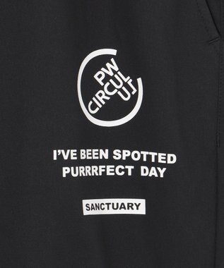 PW CIRCULUS 【MEN】【洗える/ストレッチ】ヘムスピンドル ワイド パンツ ブラック系