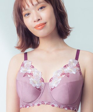 Wing ブラジャー Wing Lesiage 安定感のあるつけごこち 綿混素材(肌側) 【5010シリーズ】 フルカップブラ Hカップまで対応 大きいサイズ PB5010 ウイング／ワコール ロマンピンク