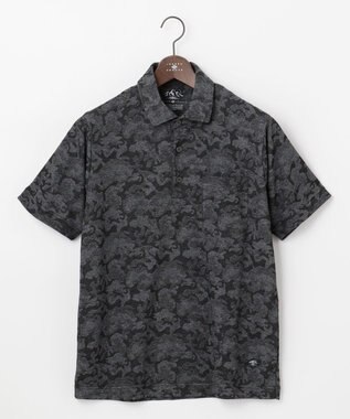 JOSEPH ABBOUD MOUNTAIN 【UNISEX】クールスキンガードカモ ポロシャツ ブラック系7