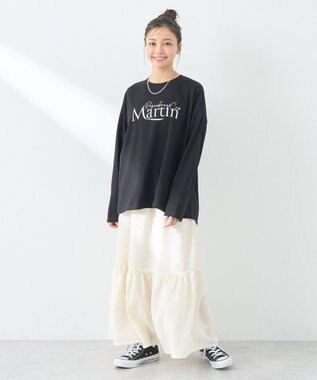 earth music&ecology グラフィックロンＴ Black