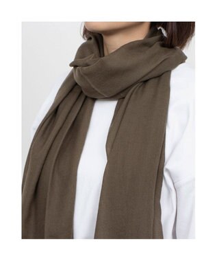 UNBILLION カシュネ cache nez / ウール綾織タイニーストール ブラウン