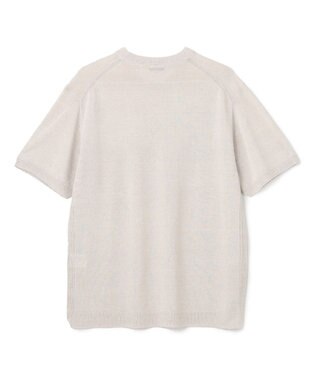 JOSEPH HOMME リネンナイロンプレーン　半袖クルーネックニット ホワイト系